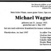 Wagner Michael 1915-1997 Todesanzeige